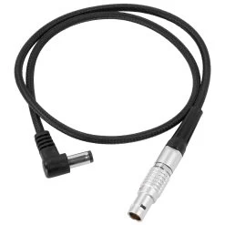 Kondor Blue Right Angle DC Male To LEMO 2 Pin 0B Male Power Cable For ARRI – Teradek