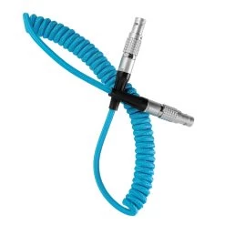 Kondor Blue LEMO To LEMO 2 Pin 0B Male Coiled Power Cable For ARRI – Teradek