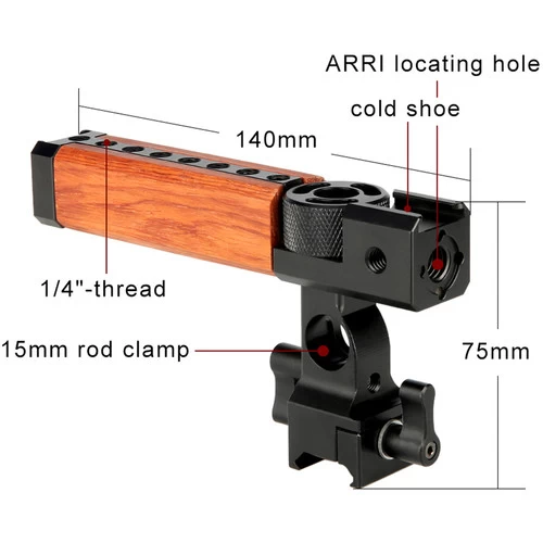 Niceyrig Quick Relase NATO Wooden Top Handle 3 Niceyrig Quick Relase NATO Wooden Top Handle - Image 3