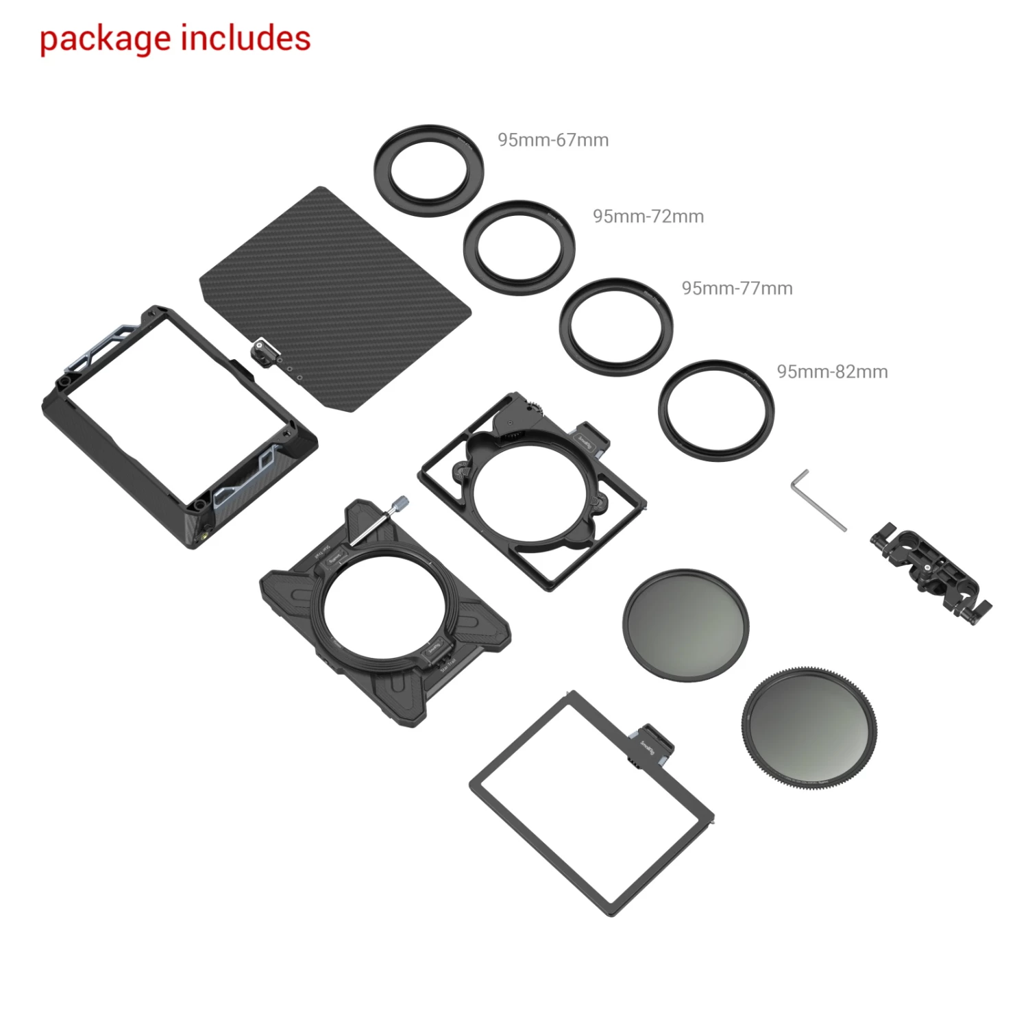 SmallRig 3645 Lightweight Multifunctional Matte Box (95mm) VND Kit 11 SmallRig 3645 Lightweight Multifunctional Matte Box (95mm) VND Kit - Image 11