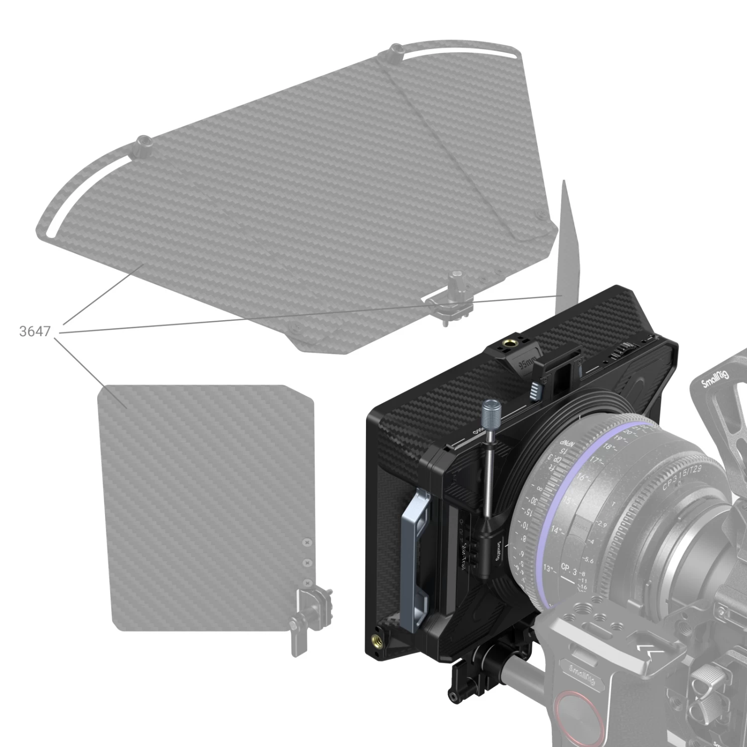 SmallRig 3645 Lightweight Multifunctional Matte Box (95mm) VND Kit 9 SmallRig 3645 Lightweight Multifunctional Matte Box (95mm) VND Kit - Image 9