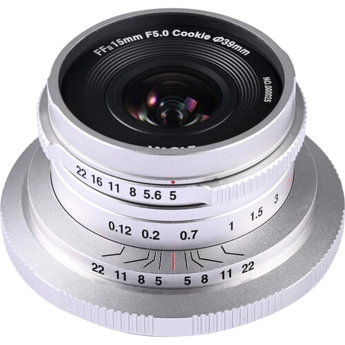 Laowa 15mm F/5 Cookies FF L Mount – Silver 2 Laowa 15mm F/5 Cookies FF L Mount – Silver - Image 2