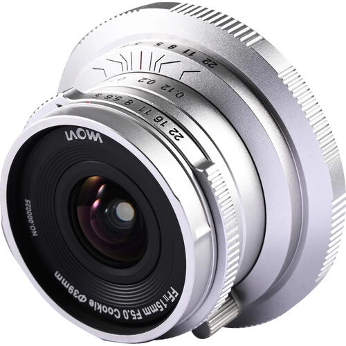 Laowa 15mm F/5 Cookies FF L Mount – Silver 3 Laowa 15mm F/5 Cookies FF L Mount – Silver - Image 3