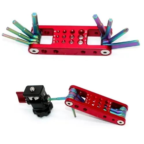 DF Foldable Screwdriver Allen Key Kit Multitool 1 DF Foldable Screwdriver Allen Key Kit Multitool