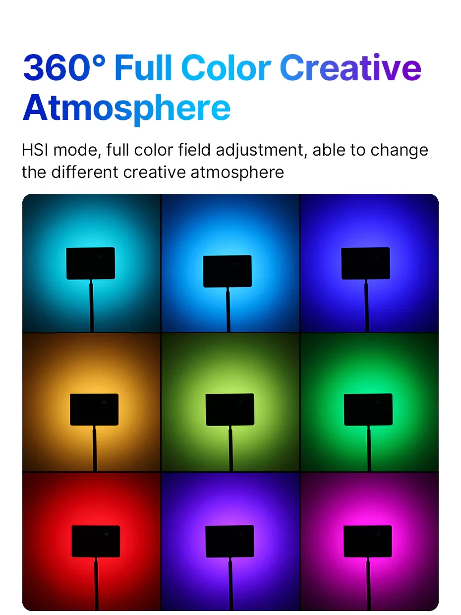 Ulanzi LT003 10 Inch RGB Video Lamp 15W 5 Ulanzi LT003 10 Inch RGB Video Lamp 15W - Image 5