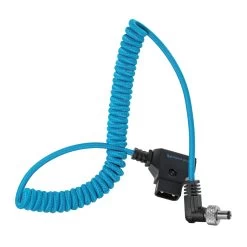 Kondor Blue Coiled D-Tap To Locking DC 2.1mm Right Angle Cable -Pro Cam Shop 4.KB DCTAP 2.1LOCK scaled 1