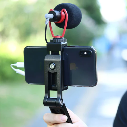 Ulanzi ST-16 360° Draaibare Phone Holder Metal W/ Greep 5 Ulanzi ST-16 360° Draaibare Phone Holder Metal W/ Greep - Image 5