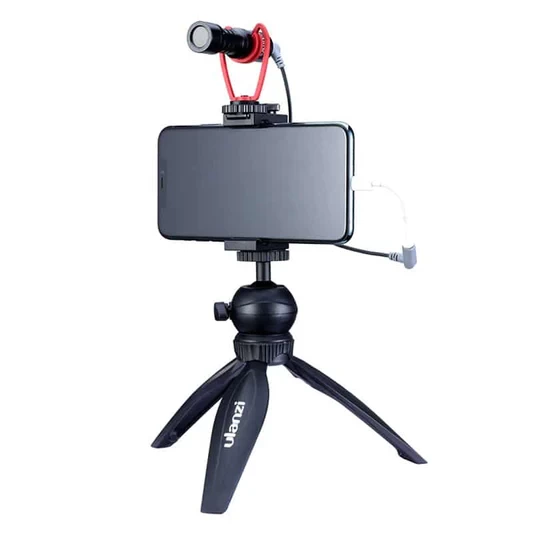 Ulanzi Smartphone Vlog Kit 3: Table Tripod + Holder + Mic 7 Ulanzi Smartphone Vlog Kit 3: Table Tripod + Holder + Mic - Image 7