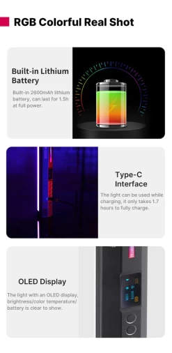 Ulanzi VL110 RGB Tube Light Magnetic -Pro Cam Shop 87c4 e60a 4dd6 9cae b69def45fda1 371f1490 3b2a 4c57 b2f5 908e1a4799d0