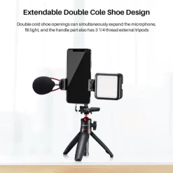 Ulanzi ST-16 360° Draaibare Phone Holder Metal W/ Greep 11 Ulanzi ST-16 360° Draaibare Phone Holder Metal W/ Greep -Pro Cam Shop 968c 5f43 4e09 89d2 f36b5364a764