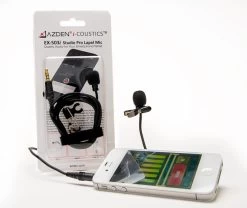Azden EX-503i Smartphone Lapel Microphone -Pro Cam Shop Azden EX 503i 188 2 768x646 1