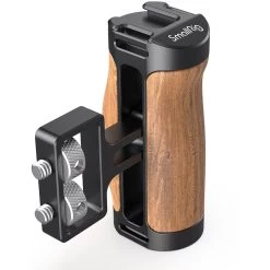 SmallRig 2913 Wooden Mini Side Handle (1/4″ -20 Screws)