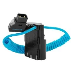 Kondor Blue D-Tap To Canon LPE6 Dummy Battery Cable -Pro Cam Shop DTAP CLPE6 4 scaled 1