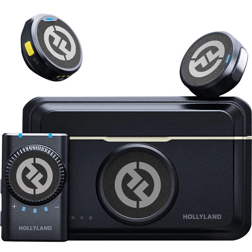 Hollyland LARK M2 DUO Camera-Mount Microphone System (Shine Charcoal) 2 Hollyland LARK M2 DUO Camera-Mount Microphone System (Shine Charcoal) - Image 2