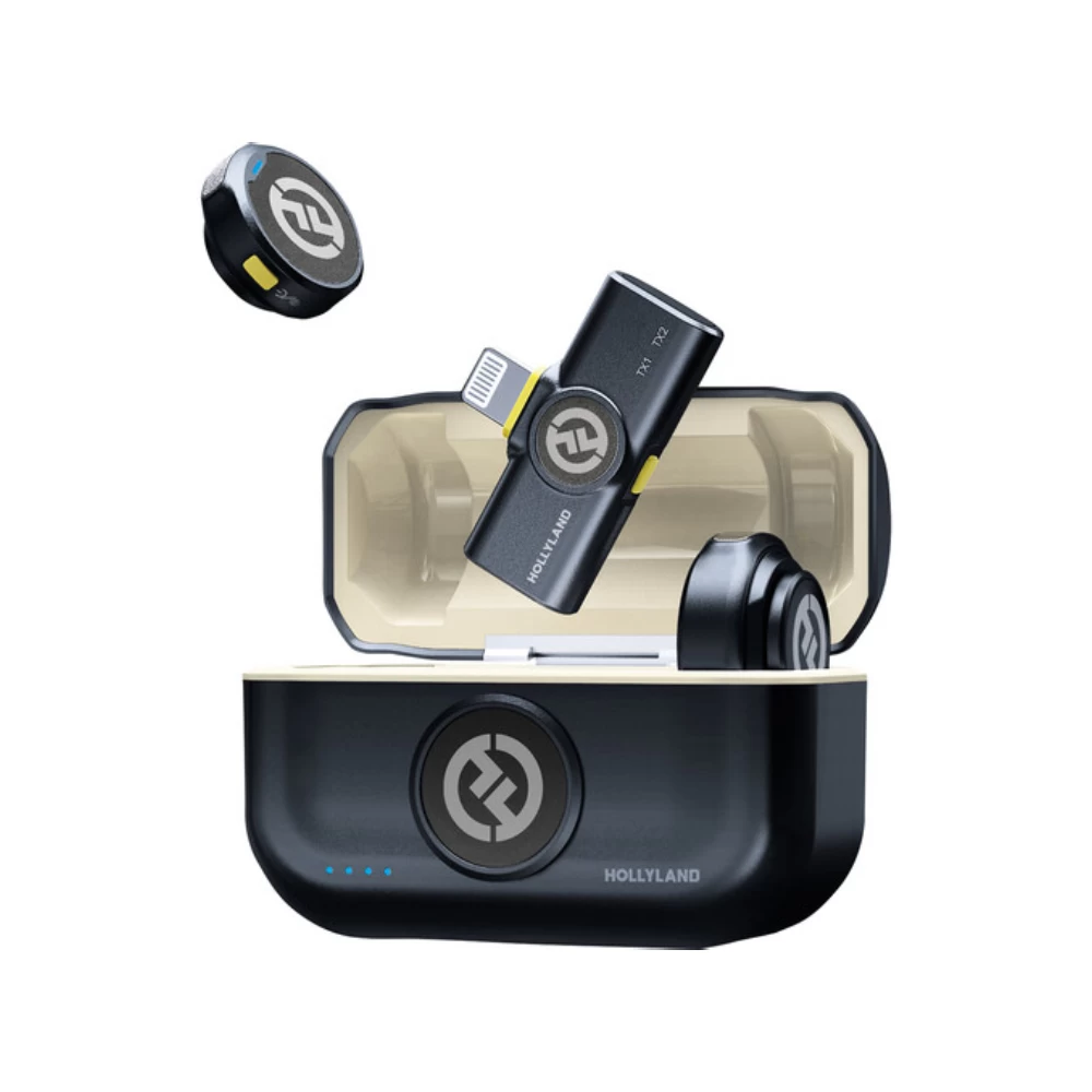 Hollyland LARK M2 DUO With Lightning Connector (Shine Charcoal) 1 Hollyland LARK M2 DUO With Lightning Connector (Shine Charcoal)