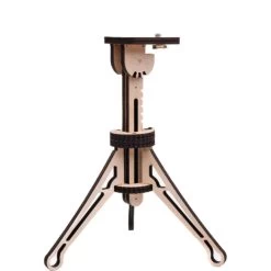 JollyLook Decorative Camera Tripod Wood Light Brown