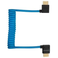 Kondor Blue Right Angle Full HDMI Cable For On-Camera Monitors 12-24″ Braided Coiled” 10 Kondor Blue Right Angle Full HDMI Cable For On-Camera Monitors 12-24″ Braided Coiled” -Pro Cam Shop KON FHDMI 12RA 2