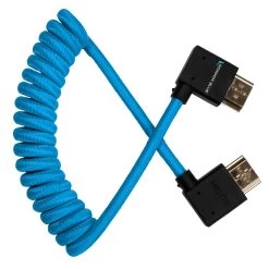 Kondor Blue Right Angle Full HDMI Cable For On-Camera Monitors 12-24″ Braided Coiled” 11 Kondor Blue Right Angle Full HDMI Cable For On-Camera Monitors 12-24″ Braided Coiled” -Pro Cam Shop KON FHDMI 12RA 3