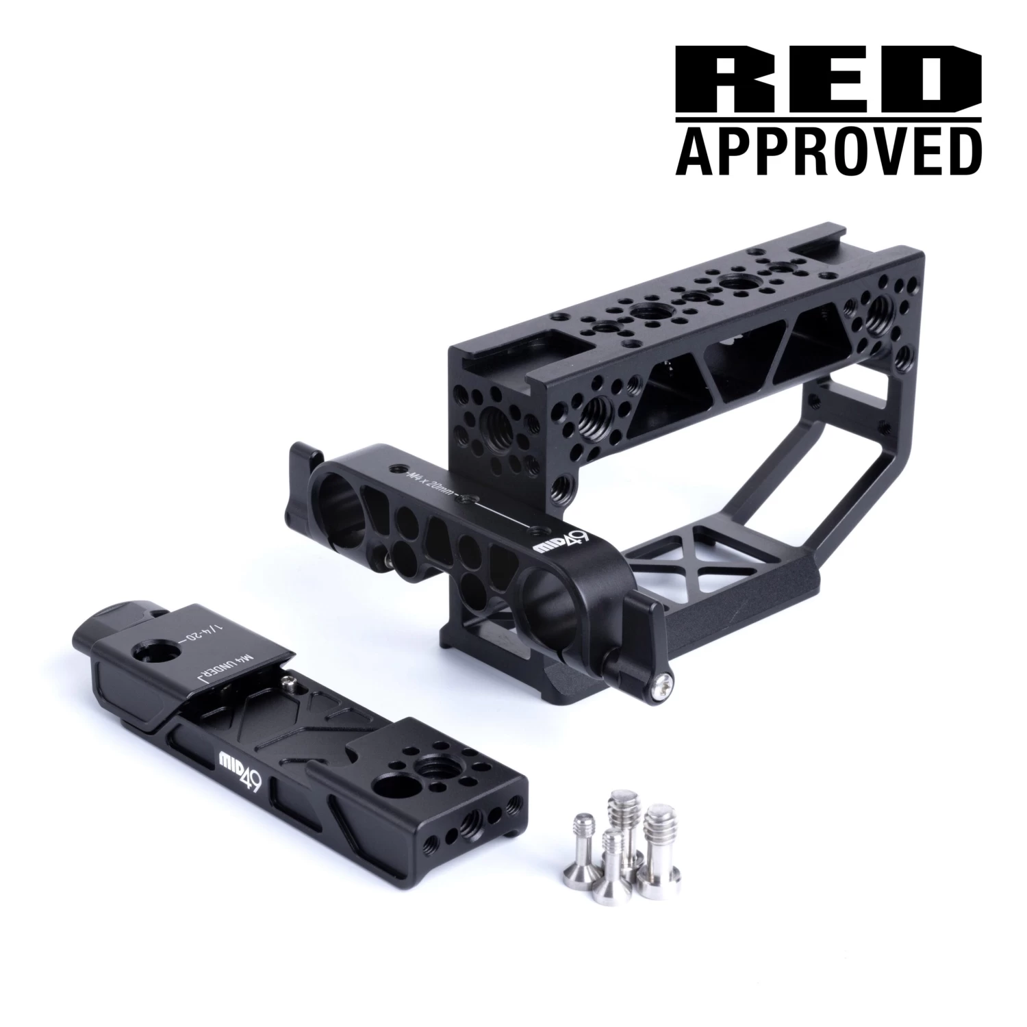 MID49 ARCA Top Handle Kit + 15mm LW (RED Komodo, Komodo-X, V-Raptor) 1 MID49 ARCA Top Handle Kit + 15mm LW (RED Komodo, Komodo-X, V-Raptor)