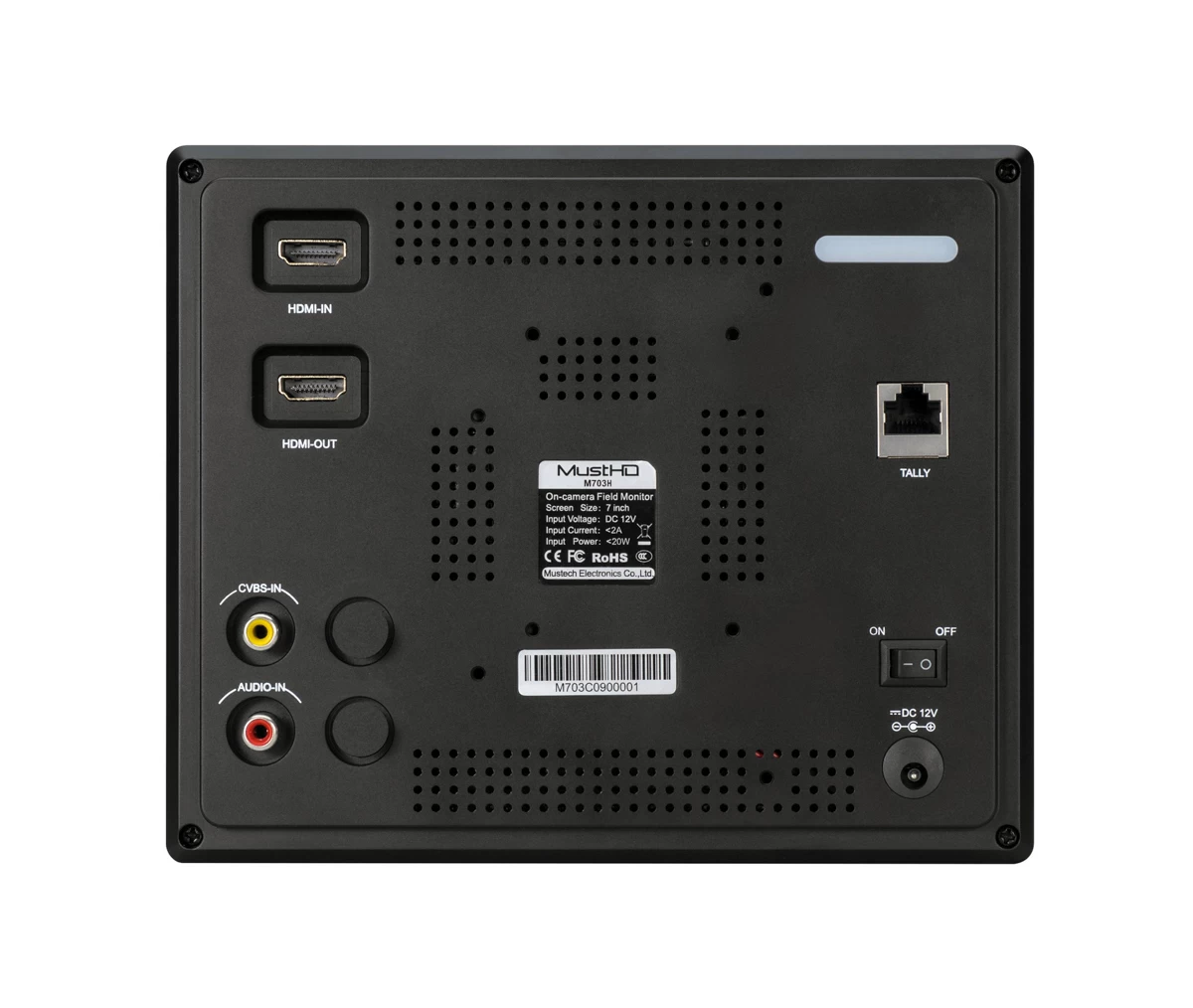 MustHD M703H 7″ Monitor (F970 Battery Plate) 4 MustHD M703H 7″ Monitor (F970 Battery Plate) - Image 4