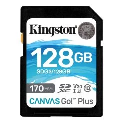 Kingston 128GB Video Class V30 SDXC – Canvas Go Plus