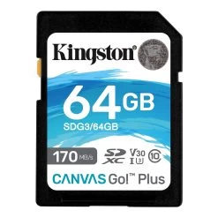 Kingston 64GB Video Class V30 SDXC – Canvas Go Plus