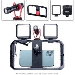 Ulanzi Smartphone Filmmaking Kit U-RIG Pro + 2X LED + Mic