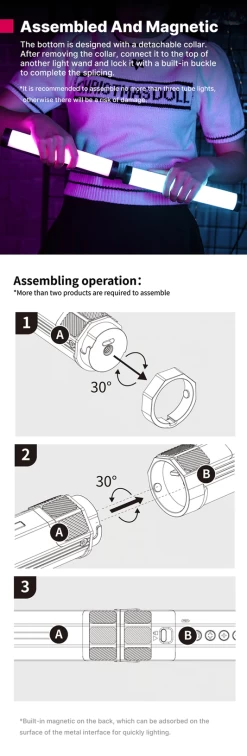 Ulanzi VL110 RGB Tube Light Magnetic -Pro Cam Shop cd0b fbb6 4d01 aab3 4b9ddf9d0565 62ce89c2 ed7b 412b b347 21376b669983