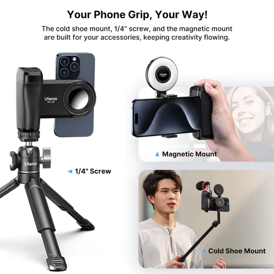 Ulanzi MA35 Capgrip Smartphone Grip W/ MagSafe 14 Ulanzi MA35 Capgrip Smartphone Grip W/ MagSafe - Image 14