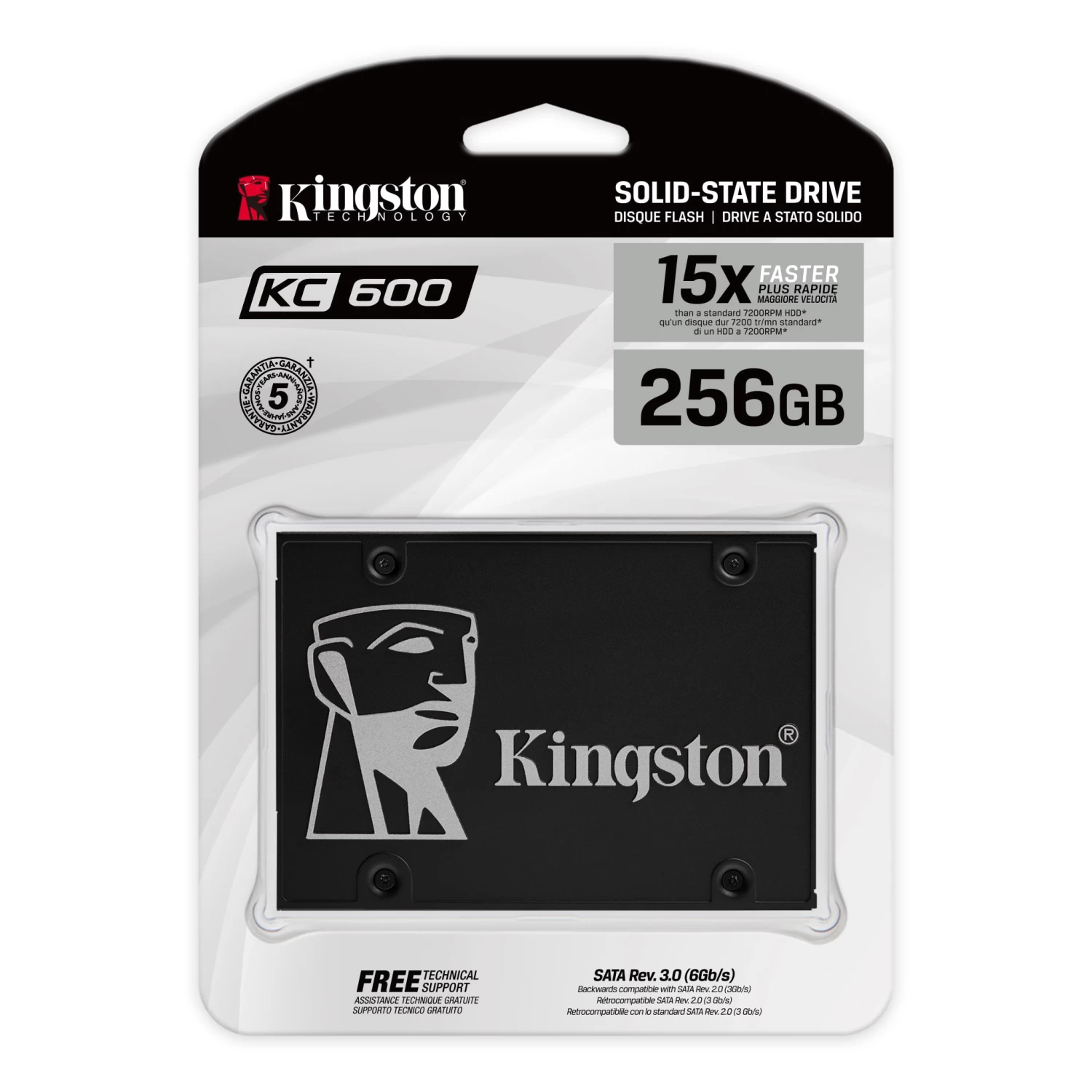 Kingston 256GB KC600 SATA3 2.5inch SSD 1 Kingston 256GB KC600 SATA3 2.5inch SSD